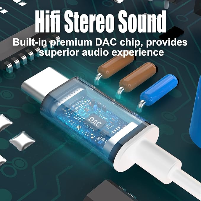 USB C Headphones, Type C Earbuds Magnetic Wired Earphones with Microphone and Volume Control Compatible with Google Pixel Xiaomi Samsung Oneplus Sony MacBook Rose Gold