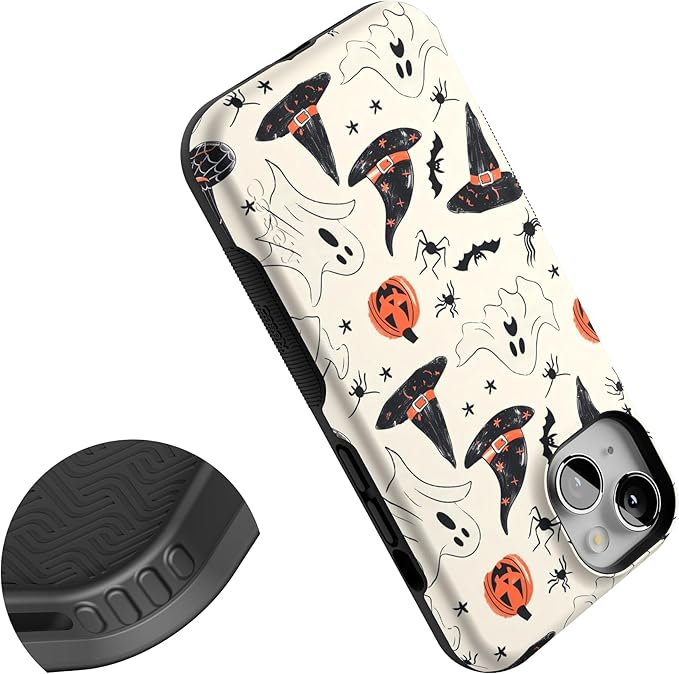 Casely iPhone 14 Case | Feeling Witchy | Haunted Halloween | Compatible with MagSafe | Bold Protective Design