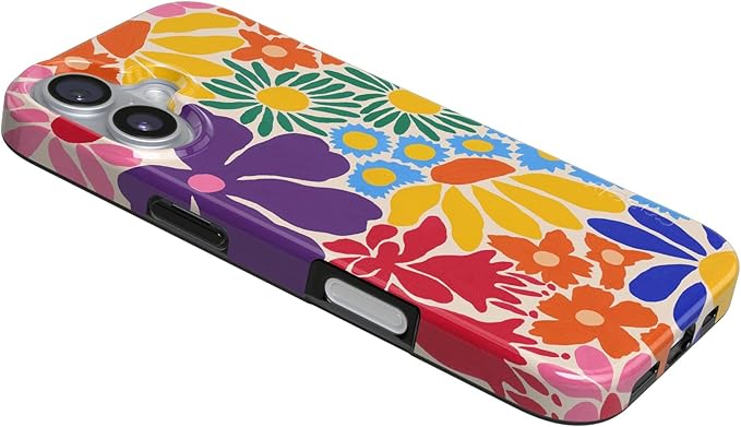 Casely iPhone 17 Case | Flower Patch | Multi-Color Floral | Compatible with MagSafe | Classic Ultra Slim Design