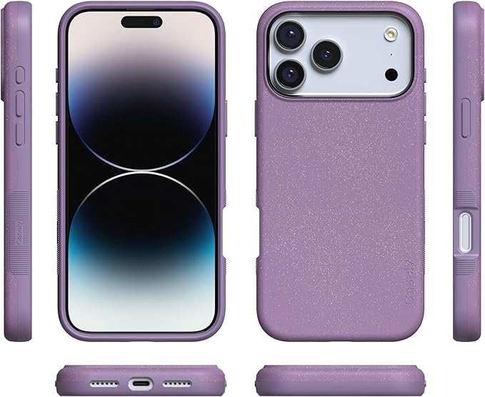 Casely iPhone 17 Pro Case | Lavender Waves | Purple Shimmer | Compatible with MagSafe | Bold Protective Design