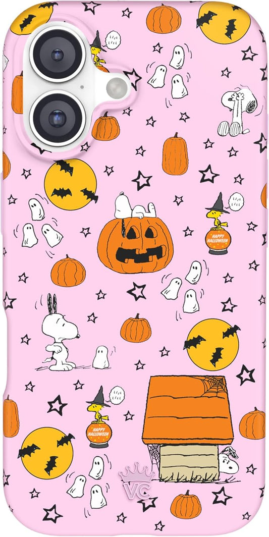 VELVET CAVIAR Case for iPhone 17 | Compatible with MagSafe | 10ft Drop Tested | Protective Designer Cases | Pink Pumpkin Snoopy