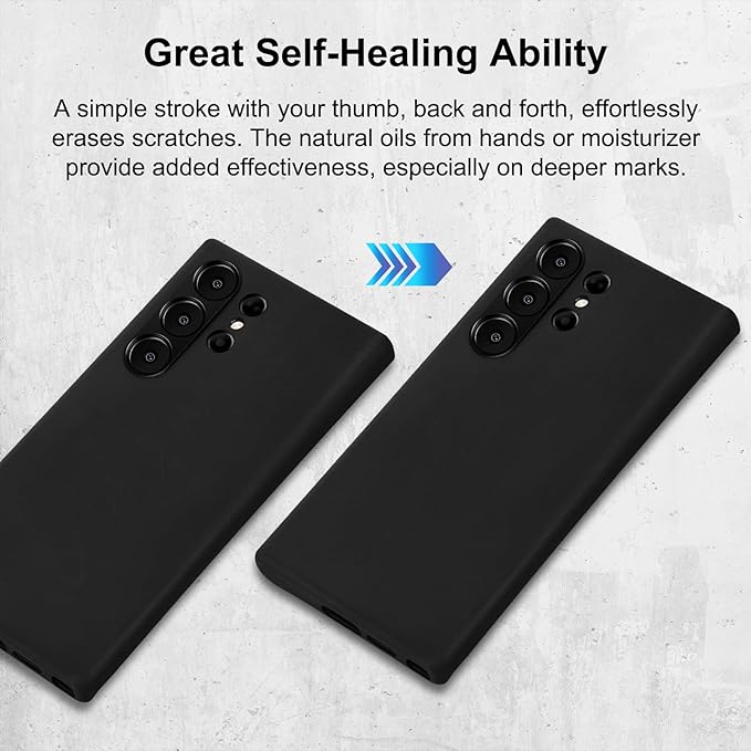 Belemay Leather Case for Samsung Galaxy S24 Ultra Compatible with Magsafe - Premium Crazy Horse Leather [Vintage Aesthetics] Unique Patina, Comfort Grip, Metal Buttons, Soft Cover (6.8") Antique Black