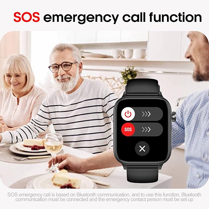 Smart Watch for Women Men(Answer/Dial) 1.96" IPS Smartwatch, 24/7 Heart Rate/Blood Oxygen/Blood Pressure/Sleep Monitor, Blood and Body Composition,100+ Sports Modes Fitness Tracker (champagne gold)