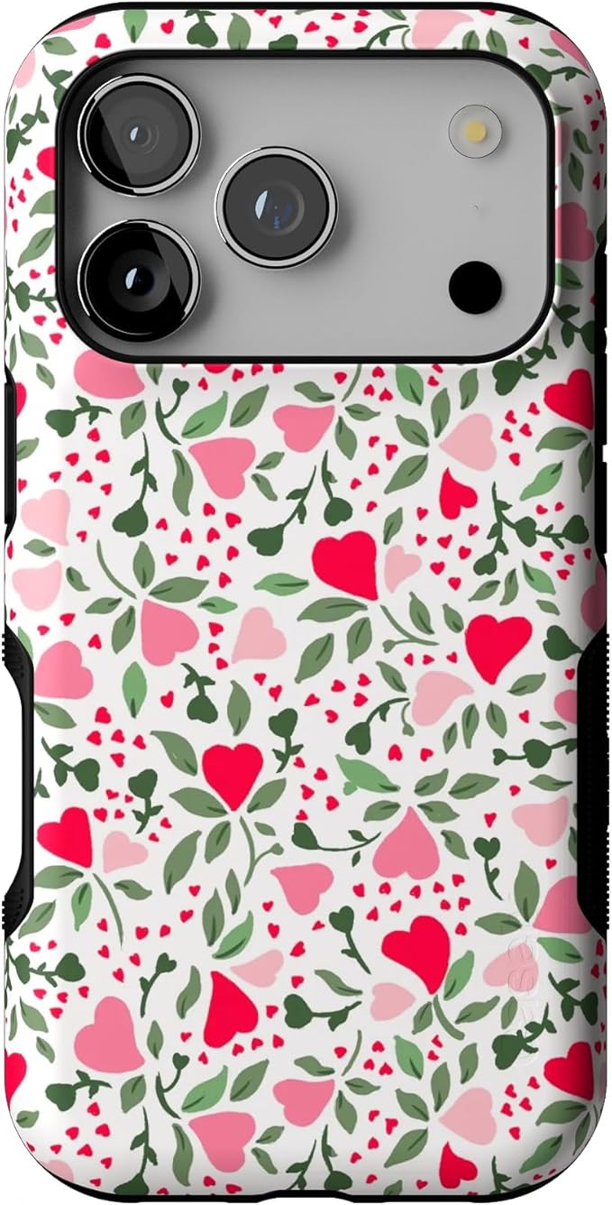 Casely iPhone 17 Pro Case | Vines of Love | Floral Heart | Bold Protective Design | Compatible with MagSafe