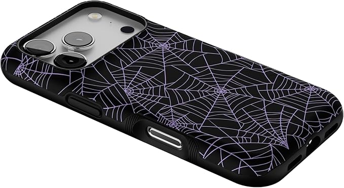 Casely iPhone 17 Pro Case | Midnight Web | Spider Web | Bold Protective Design | Compatible with MagSafe