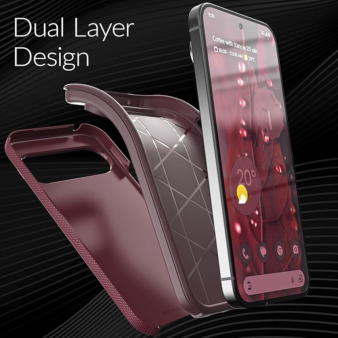 Crave Dual Guard for Google Pixel 10 Pro XL Case, Shockproof Protection Dual Layer Case for Google Pixel 10 Pro XL - Berry