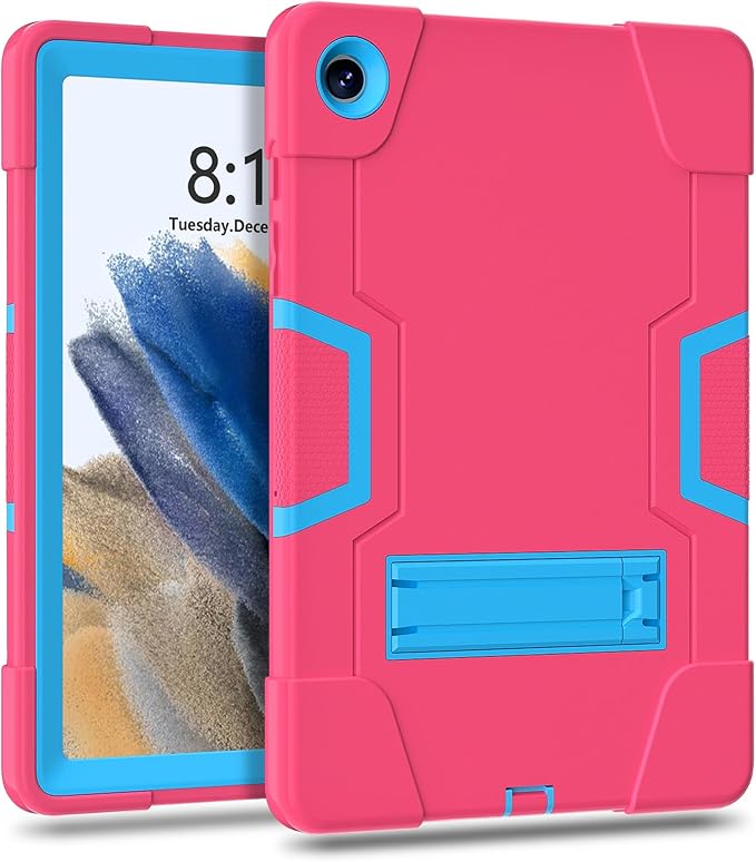 Case for Galaxy Tab A9 Plus 11 inch (2023), High Impact Protective Heavy Duty Shockproof Kickstand Cover for Samsung Galaxy Tab A9+ Plus 11" Model (SM-X210/X215/X216), Rose Red