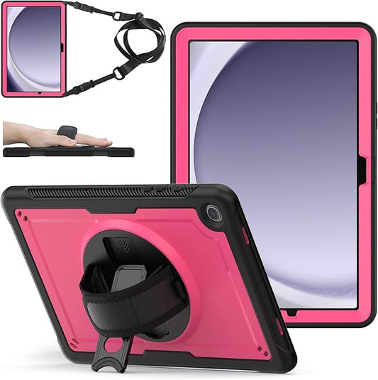 ZenRich Case for Samsung Galaxy Tab A9 Plus / A9+ 5G 11" 2023 (SM-X210/X216/X218),Heavy Duty Shockproof Protective Case with 360 Rotating Kickstand Hand & Shoulder Belt for Galaxy Tab A9 Plus 11 inch