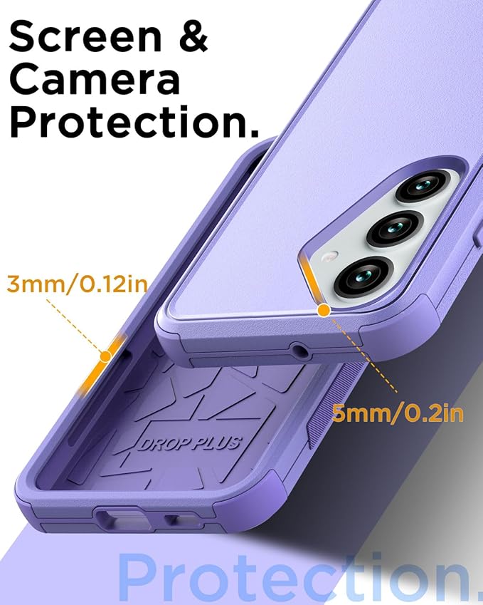 AICase for Samsung Galaxy S25 Case,3-Layer Heavy Duty Pocket-Friendly Rugged Durable Military Grade Protection Shockproof/Drop Proof/Dust Proof Protective Cover for Samsung Galaxy S25 2025_4