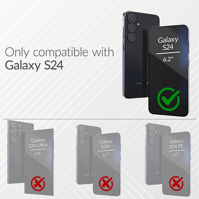 Crave Dual Guard for Samsung Galaxy S24 Case, Shockproof Protection Dual Layer Case for Samsung Galaxy S24 - Lilac