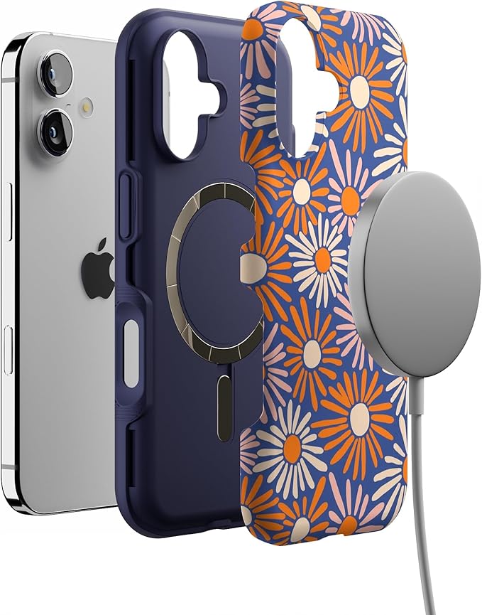 Casely iPhone 17 Case | Spring Forward | Daisy Floral | Bold Protective Design | Compatible with MagSafe