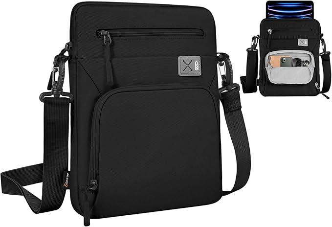 13-14 Inch Laptop Sleeve, Compatible with MacBook Pro 14 (M4–M1), MacBook Air 13/15 (M3/M2), Surface Laptop 4/5, iPad Pro 12.9 (6th–3rd Gen), & More – Waterproof Case with Handle