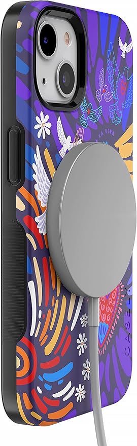 Casely iPhone 14 Case | Viva La Vida | Frida Kahlo Collage | Compatible with MagSafe | Bold Protective Design