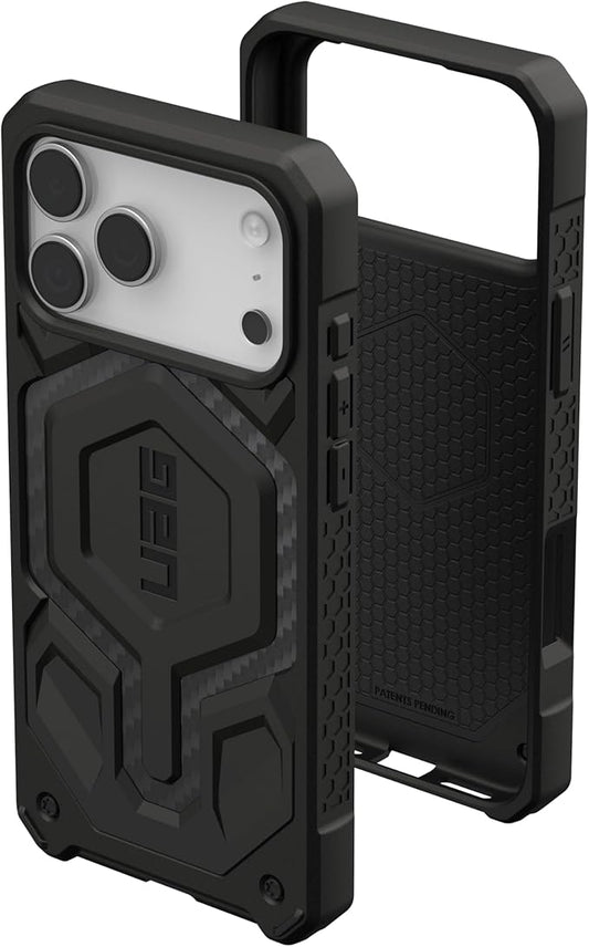 URBAN ARMOR GEAR UAG Designed for iPhone 17 Pro Max Case Monarch Pro - Compatible with MagSafe Military Grade Protective Cover, Carbon Fiber