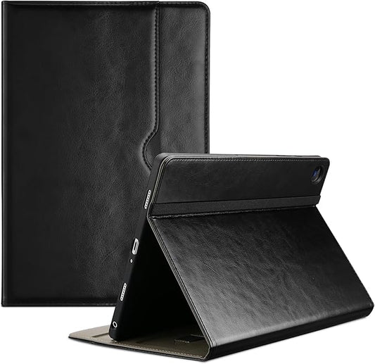 ProCase for Galaxy Tab A9 Plus 11 Inch 2023 (Model: SM-X210/SM-X215/SM-X216/SM-X218); Premium PU Leather Folio Business Stand Cover with Hand Strap; Pencil Holder; Front Pocket -Black