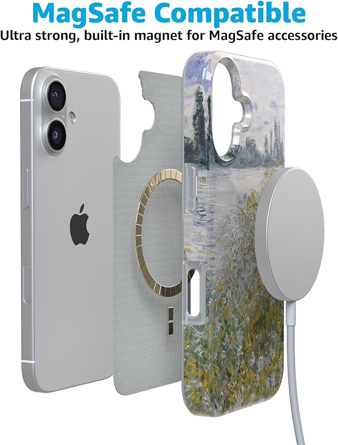 Casely iPhone 17 Case | Monet's Summer Landscape | The Met Museum | Compatible with MagSafe | Classic Ultra Slim Design