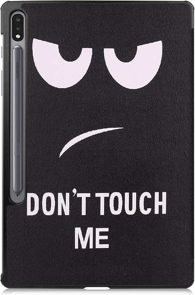 Smart Case for Samsung Galaxy Tab S10+ 2024/Tab S9 FE+/S9+ 2023 12.4-Inch, Ratesell Lightweight Trifold Stand Smart Case Cover with Auto Wake/Sleep Don't Touch Me