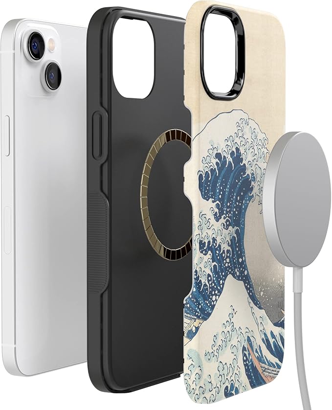 Casely iPhone 14 Case | The Great Wave | The Met Museum | Compatible with MagSafe | Bold Protective Design