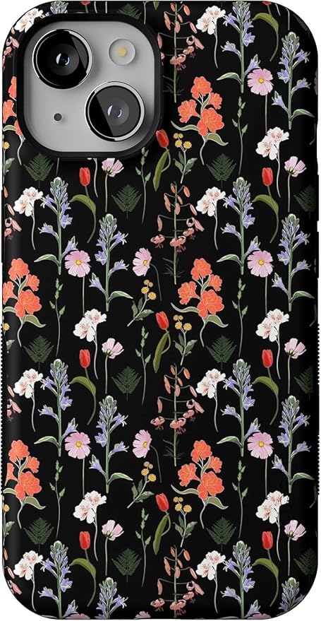 Casely iPhone 14 Case | Secret Garden | Mixed Floral | Compatible with MagSafe | Bold Protective Design