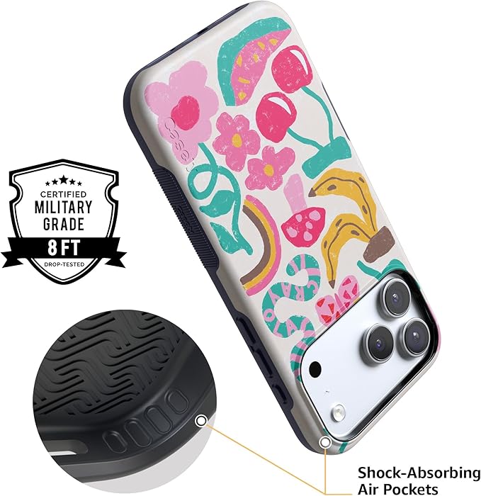 Casely iPhone 17 Pro Case | Doodle Bug | Crayola Crayon | Compatible with MagSafe | Bold Protective Design