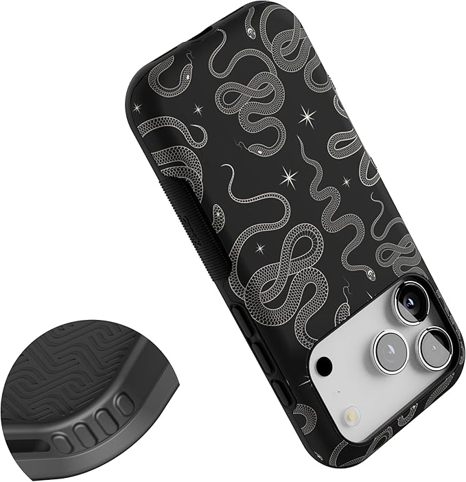 Casely iPhone 17 Pro Case | We're Ready for It | Black Serpent | Bold Protective Design | Compatible with MagSafe