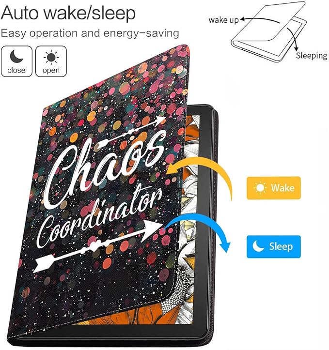 Case for Samsung Galaxy Tab A9 Plus 11 Inch 2023 Model (SM-X210/X216/X218), Slim Lightweight PU Leather Stand Cover with Auto Wake/Sleep, Chaos Coordinator