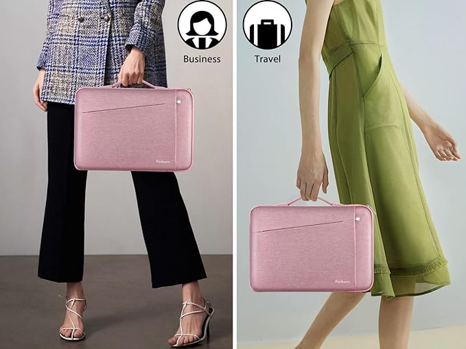 Ferkurn Laptop Case Sleeve for Men Women Chromebook Case Compatible with MacBook Air/Pro Lenovo Surface HP Dell ASUS Acer, 11.6 inch, Pink