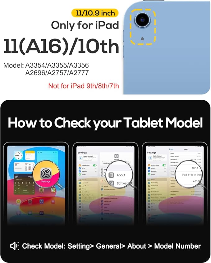 BRAECN Ripple Case for iPad (A16)11th/10th Generation 11/10.9 inch 2025/2022 Zinc Alloy Handle Ring Stand Protective Heavy Duty Screen Protector 360°Rotating 180°Folding Shoulder Strap Full-Body Cover