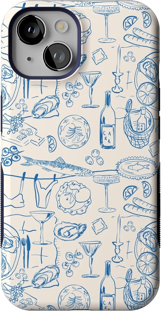 Casely iPhone 14 Case | Amalfi Aperitivo | Dolce Vita | Bold Protective Design | Compatible with MagSafe