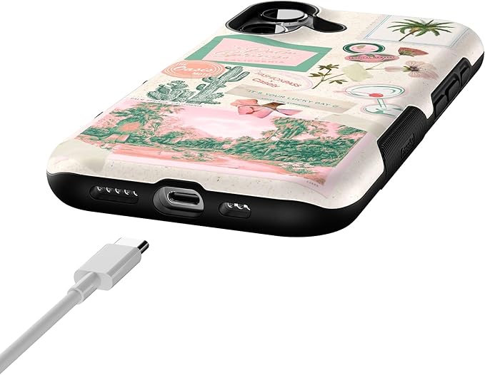 Casely iPhone 17 Case | Vintage Vacay | FashionPass x Casely | Bold Protective Design | Compatible with MagSafe