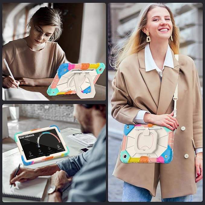 Case for Samsung Galaxy Tab A9+/ A9 Plus Case 11" 2023 (SM-X210/X216/X218) with Screen Protector/360 Rotating Stand,Military Grade Shockproof Cover for Galaxy Tab A9 Plus Cases