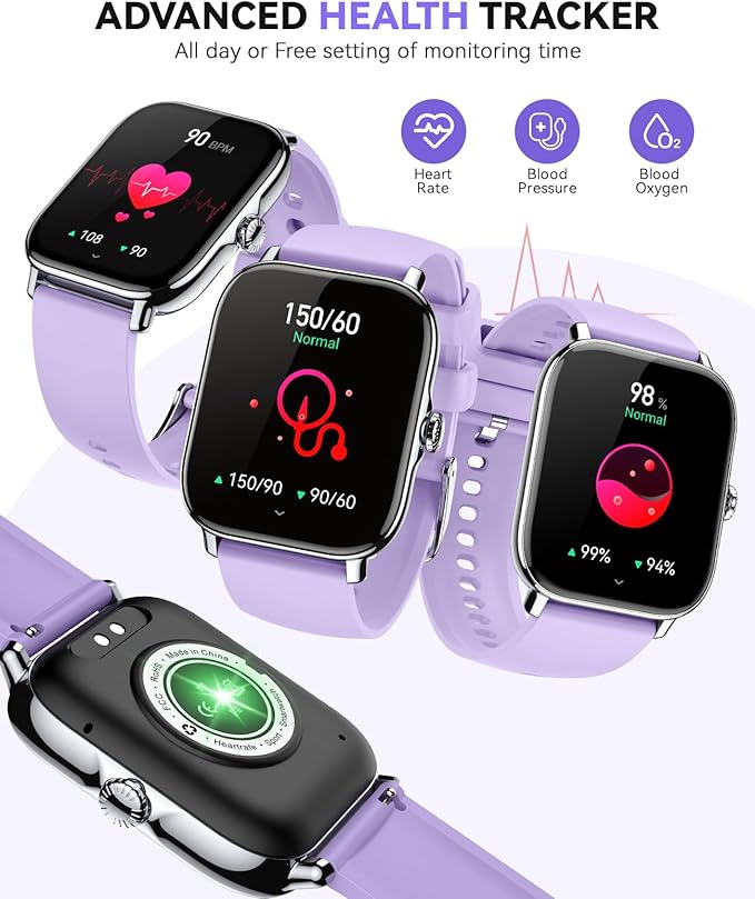 Smart Watch for Women Men- Answer/Make Call, 2025 IP68 Waterproof Fitness Step Sleep Tracker Watch with Monitor Activity Counter Smartwatch for Andriod iPhone iOS Samsung Compatible