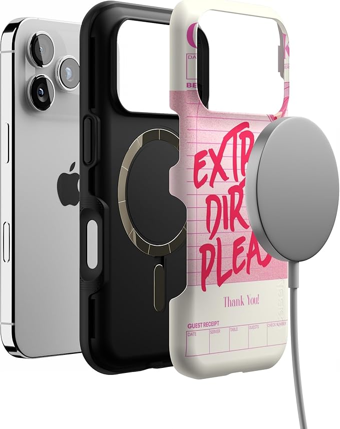 Casely iPhone 17 Pro Case | Extra Dirty Please | Fun on Weekdays | Bold Protective Design | Compatible with MagSafe