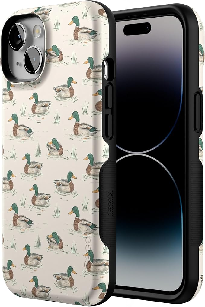 Casely iPhone 14 Case | Mallard & Co. | The Boyfriend Collection | Bold Protective Design | Compatible with MagSafe
