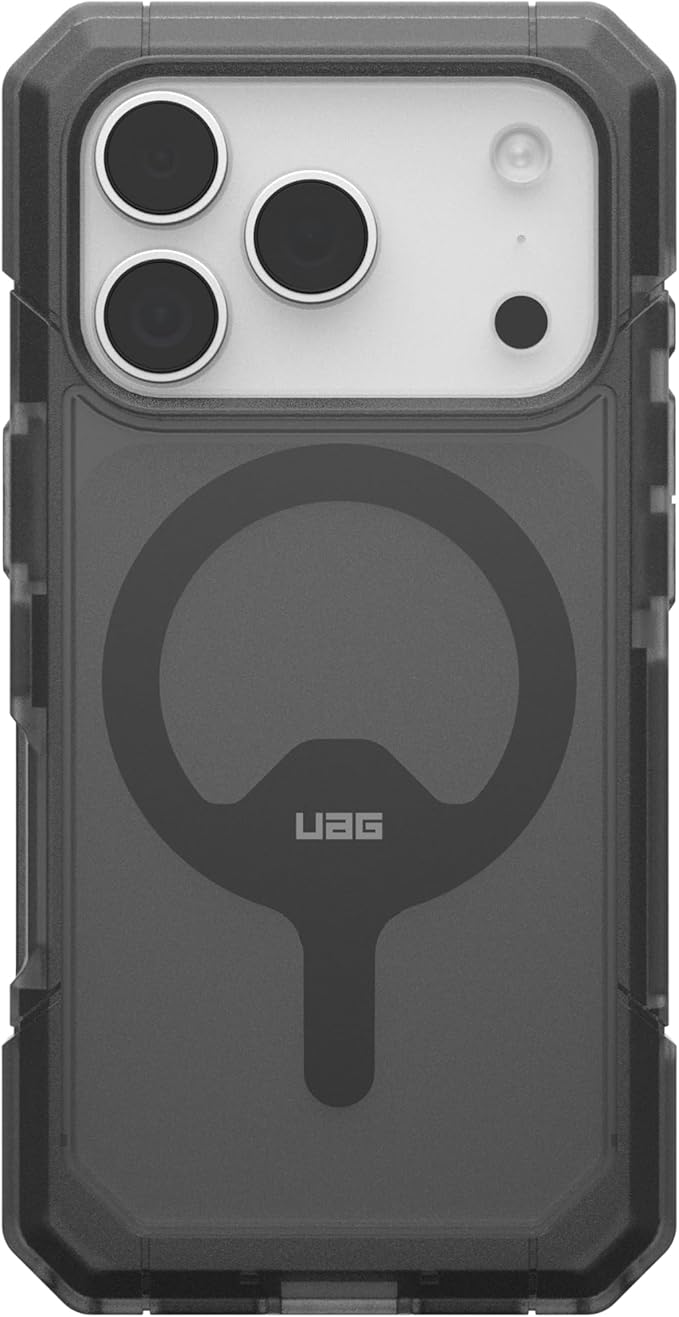 URBAN ARMOR GEAR UAG Designed for iPhone 17 Pro Case Trooper - Compatible with MagSafe Full Body with Port Protection Transparent Military Grade Full Body Protective Cover, Ash