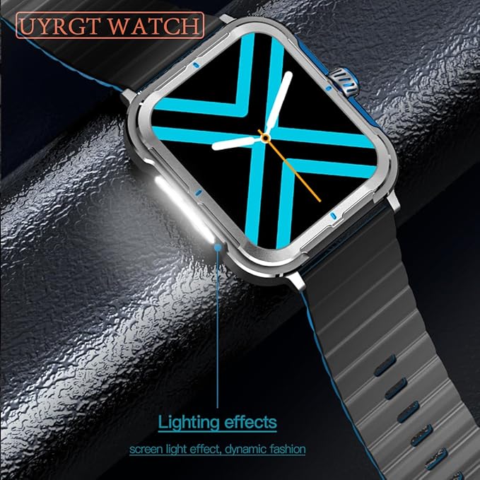 Sports&Rugged Smartwatch for Men Women,CNC Aluminum Alloy Frame,1.83” Full Touch Display,Bluetooth Call,Fitness Tracker 28 Sports Modes,Heart Rate,Sleep Monitor,Compatible with iOS & Android