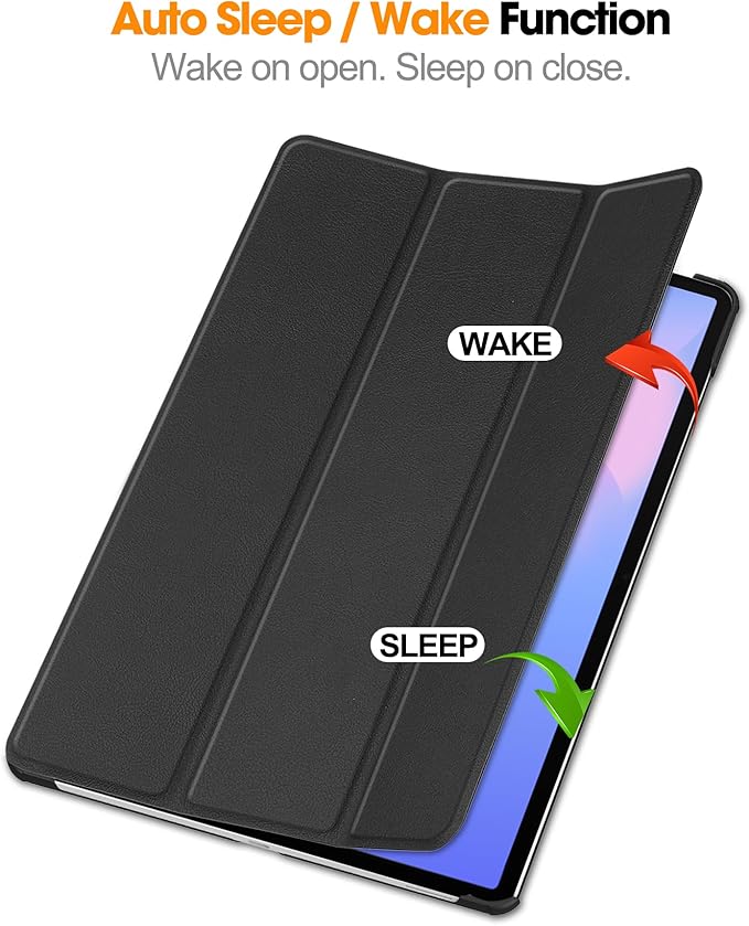 Smart Case for Samsung Galaxy Tab S10 FE+ / S10 FE Plus 13.1 Inch 2025, Ratesell Lightweight Trifold Stand Smart Case Cover with Auto Wake/Sleep Black