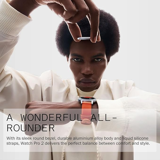 CMF Watch Pro 2 Smartwatch for Men Women, Fitness Tracker with Heart Rate, SPO₂ Monitoring,120 Sports Model, Bluetooth Calls with AI Noise Reduction, IP68 Waterproof with GPS for Android iOS Ash Grey