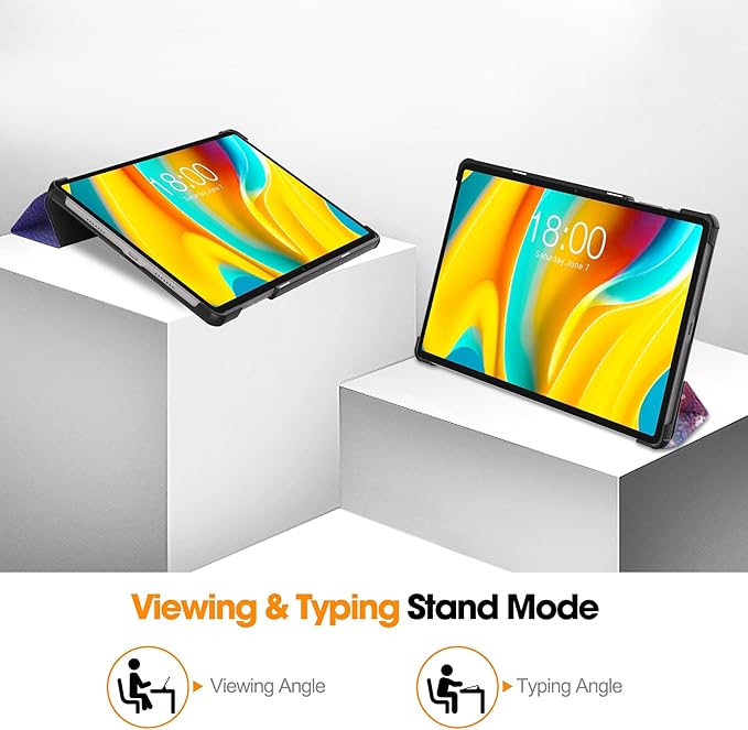 Case for TECLAST T50 Pro 11 inch Tablet, Folding Folio Ultra-Thin PU Leather Stand Case Cover for Teclast T50 Pro Outer Space