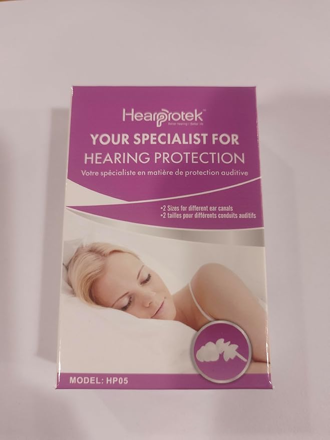 Hearprotek Sleeping Ear Plugs,2 Pairs Ear Plugs (32db & 30db) Ultra Soft Noise Reduction and Hearing Protection earplugs for Side Sleepers, snoring, Travel, Working, Study, Safety