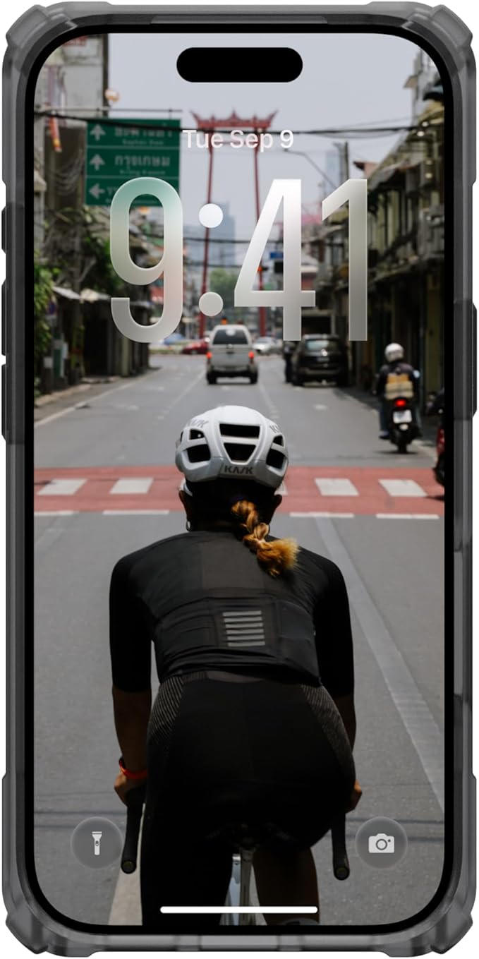 URBAN ARMOR GEAR UAG Designed for iPhone 17 Pro Case with Kickstand Plasma XTE - Compatible with MagSafe Transparent Military Grade Protective Cover, Ash/Titanium