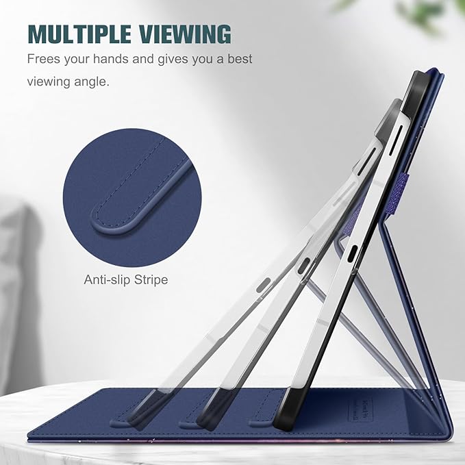 Fintie Case for Samsung Galaxy Tab S10 Lite/ S10 FE/ S9 FE 5G 10.9 Inch/Tab S9 11 Inch with S Pen Holder, Multi-Angle Viewing Protective Cover with Pocket, Auto Sleep/Wake, Galaxy