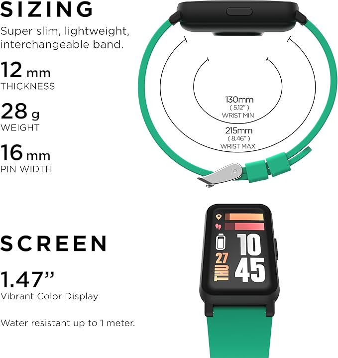 iTouch Smart Watch Fitness Tracker - 1.47" Touch Screen, IP68 Water Resistant, Heart Rate Monitor, Activity Tracker, GPS, 96 Sports Modes, 100+ Watch Faces, Pedometer, Android & iOS