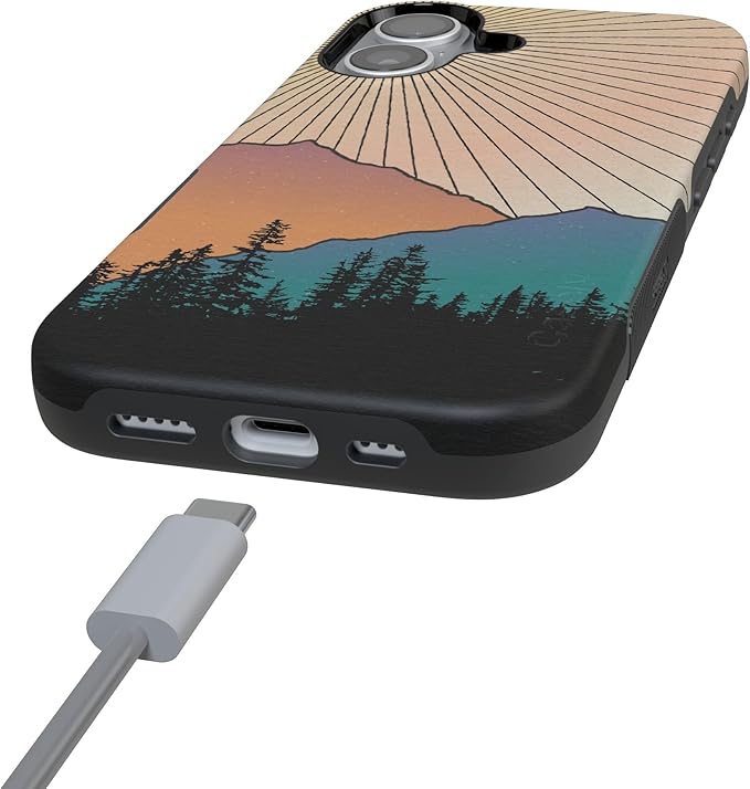 Casely iPhone 17 Case | Golden Hour | Mountain Sunset | Compatible with MagSafe | Bold Protective Design