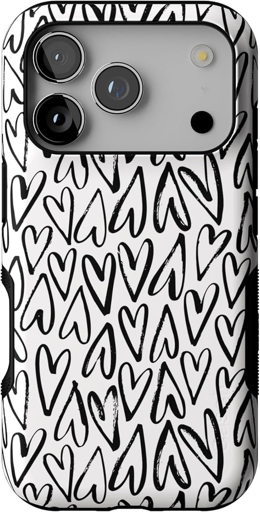 Casely iPhone 17 Pro Case | Heart Throb | Endless Hearts | Bold Protective Design | Compatible with MagSafe