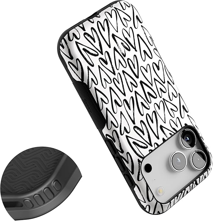 Casely iPhone 17 Pro Case | Heart Throb | Endless Hearts | Bold Protective Design | Compatible with MagSafe