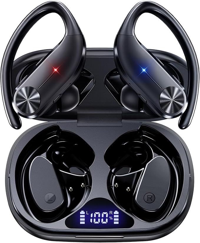 AI Translation Earbuds Real-Time : 144 Languages, Offline Mode, Noise Canceling, 60 Hours Battery - Seamless Translator Headphones for Travel Business Learning, iOS & Android Support