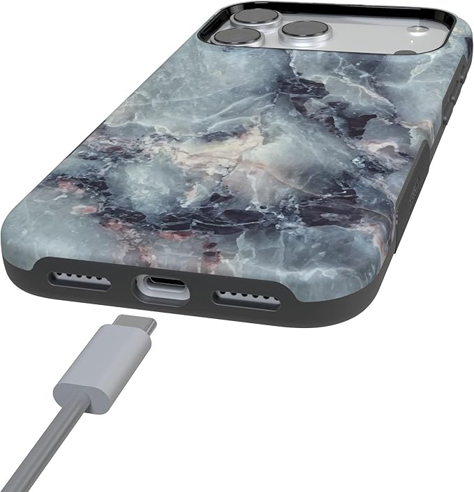 Casely iPhone 17 Pro Case | Deep Sea | Blue Marble | Compatible with MagSafe | Bold Protective Design