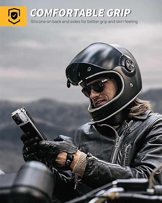 Lanhiem for iPhone 14 Pro Max Metal Case, [Built-in Camera Kickstand & Glass Screen Protector] Protective Heavy Duty Full Body Military Rugged Shockproof Magnetic Cover (Silver)