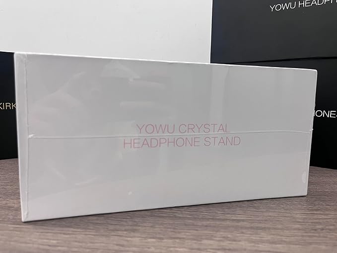 YOWU RGB Headphone Stand with Charger - 4 in 1 Docking Station & 10 Magical Light Modes - Cool Gaming Accessories (Pink)